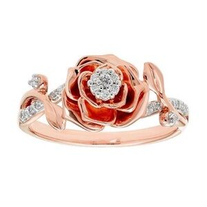 Disney enchanted 10k solid Rose gold ring size 8.5